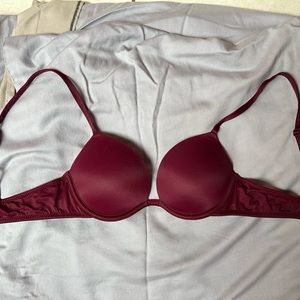 32A maroon colored super push up bra by PINK